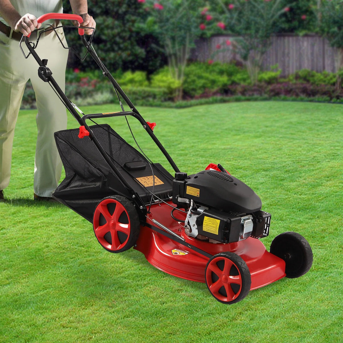140cc Gas Self Propelled Walk Behind Lawn Mower G7023