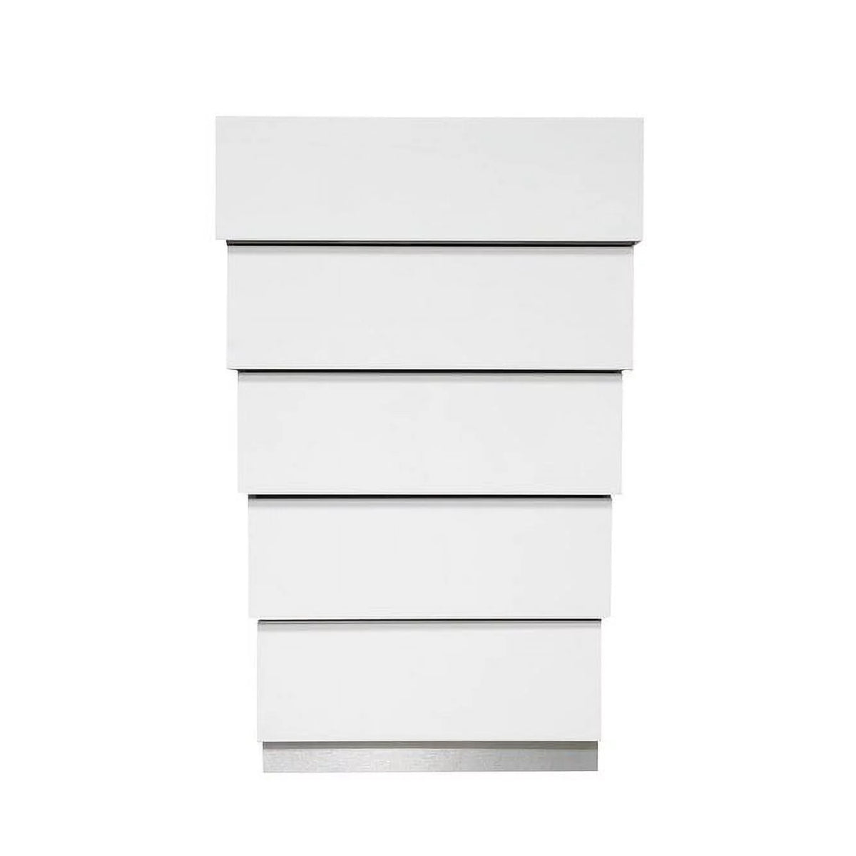 White 5 Drawer Chest C8563