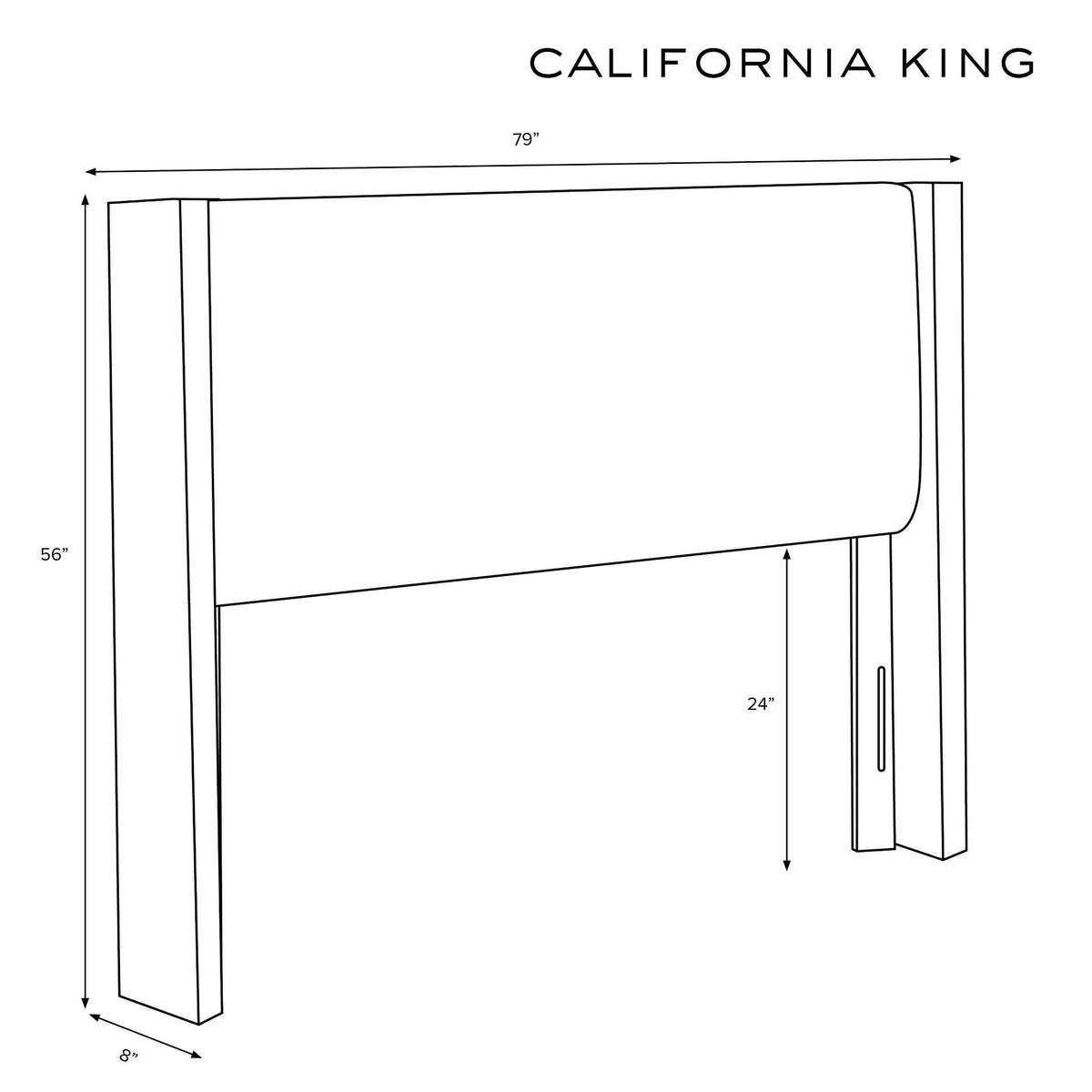 Cream Tufted Wingback Headboard California King H5790