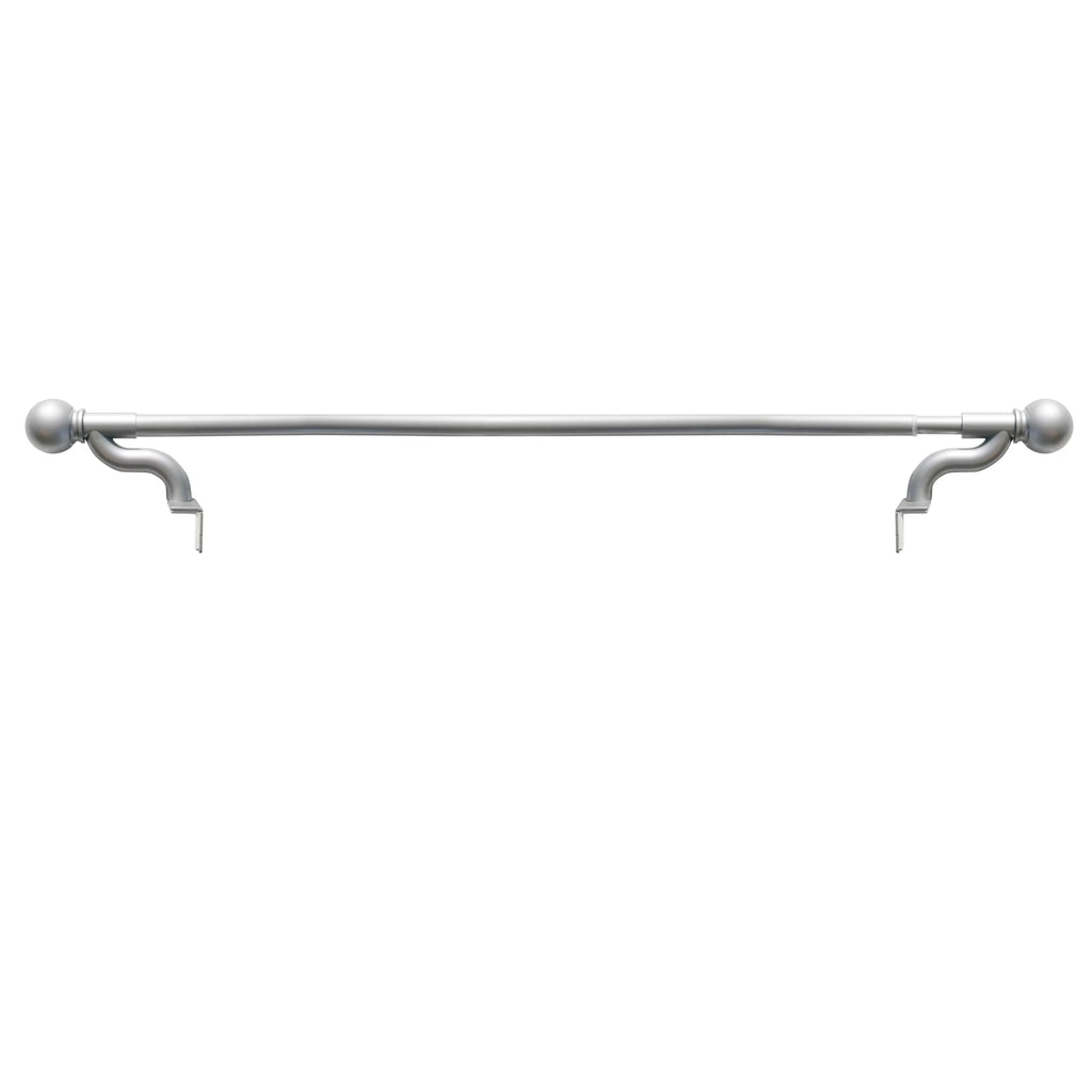 Adjustable Tension Single Curtain Rod, 48" - 84", Brushed Nickel S982862