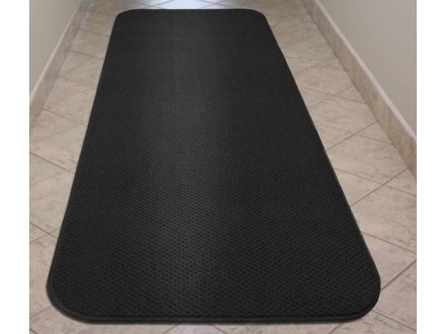 Black Skid-Resistant Carpet Runner W75673