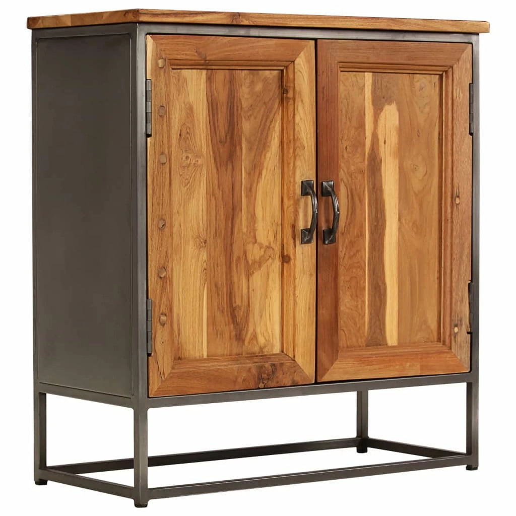 Recycled Teak and Steel Sideboard N2466