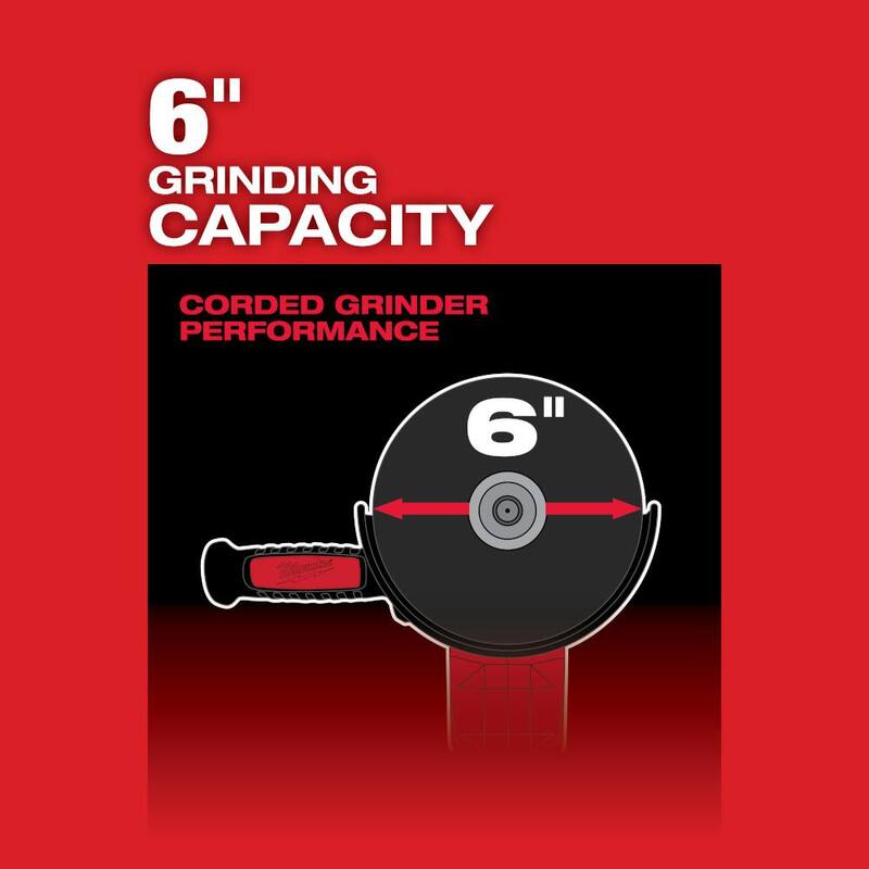 18V Brushless Cordless 4-1/2 in./6 in. Grinder and Hammer Drill O88569