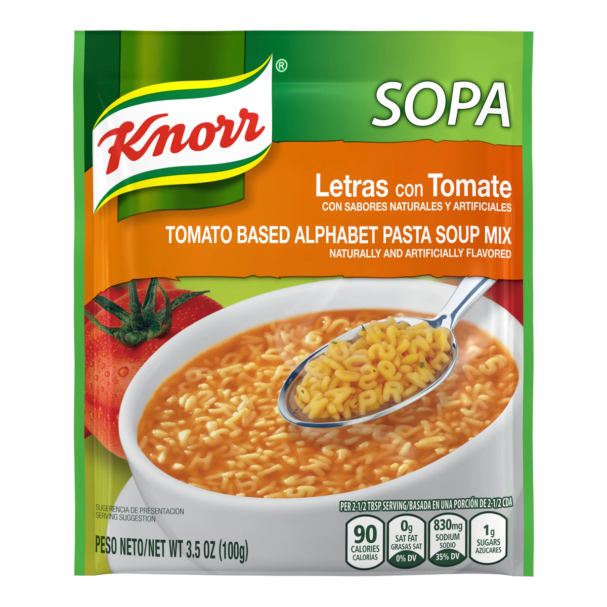 Tomato Based Alphabet Pasta Soup Mix 3.5 oz (Pack of 24) O1193