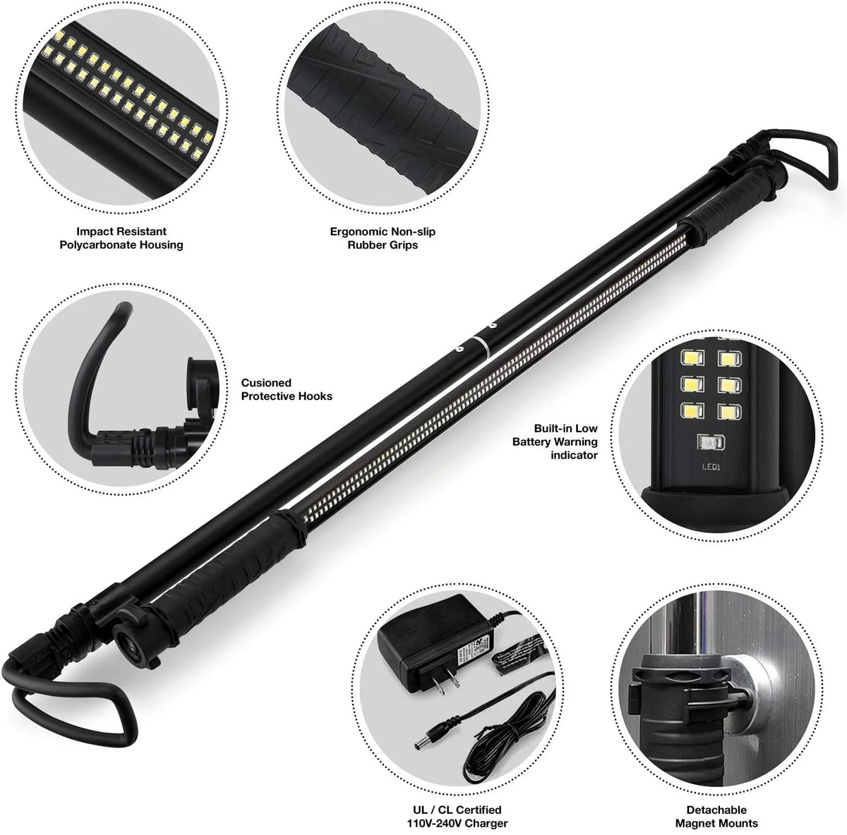 Rechargeable Cordless Work Light with 1,200 Lumens H567213