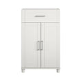 White 1 Drawer 2 Door Freestanding Cabinet P96280