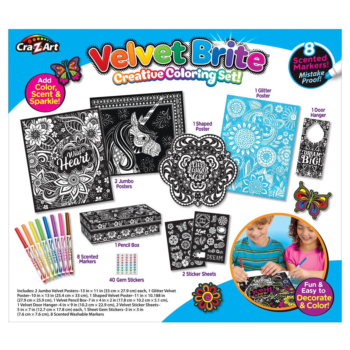 Velvet Brite Creative Coloring Set J461