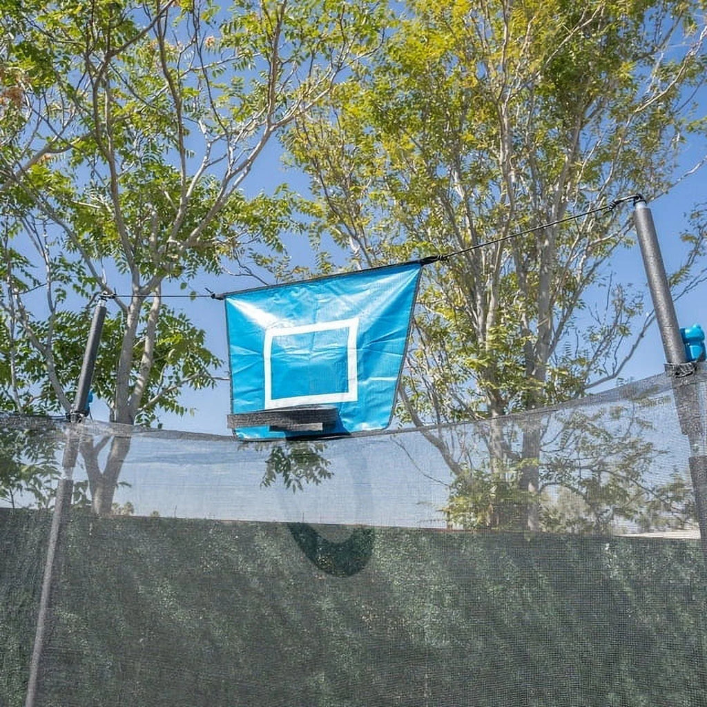 10ft Trampoline & Enclosure with Basketball M319425