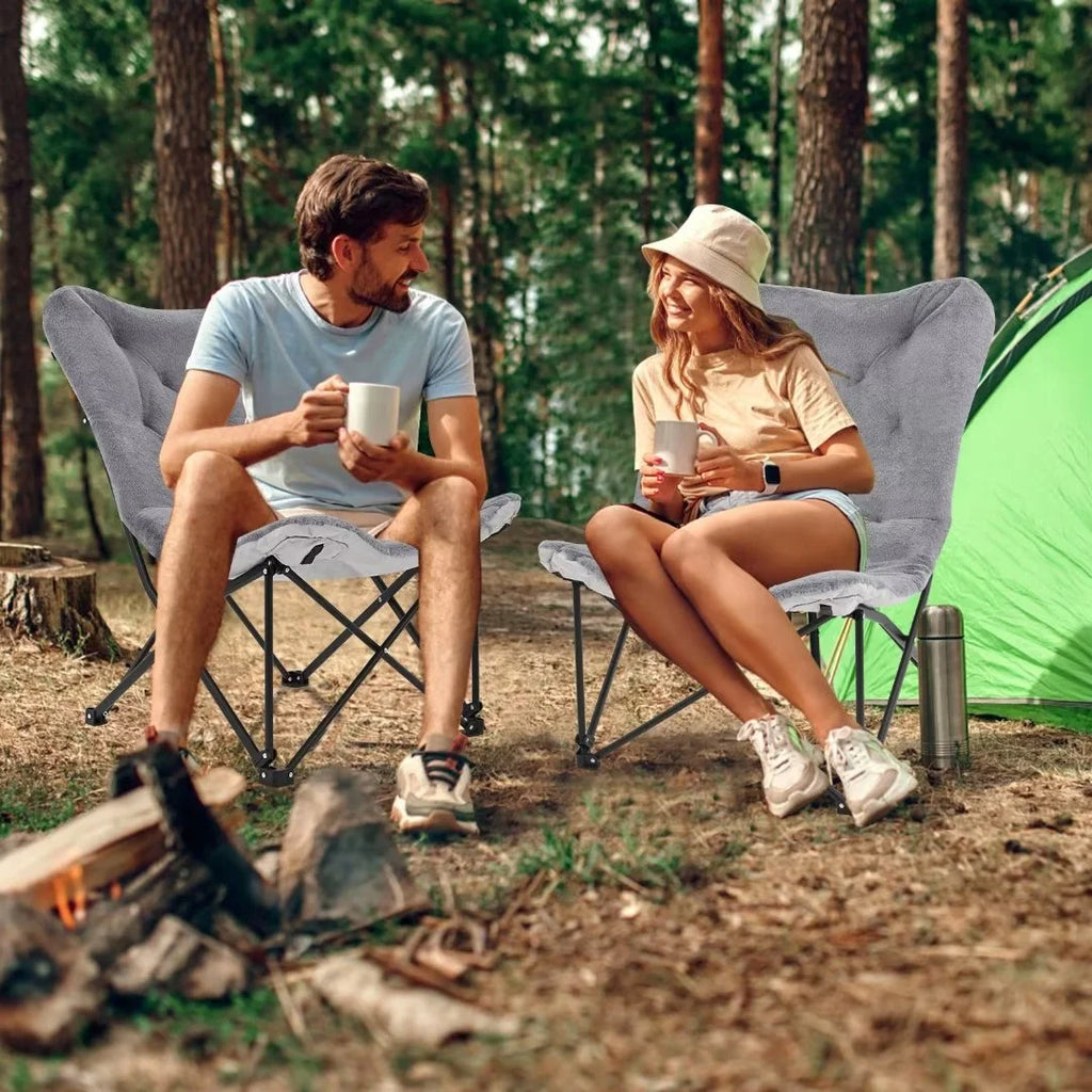 Oversized Folding Camping Chair with Mattress H3147