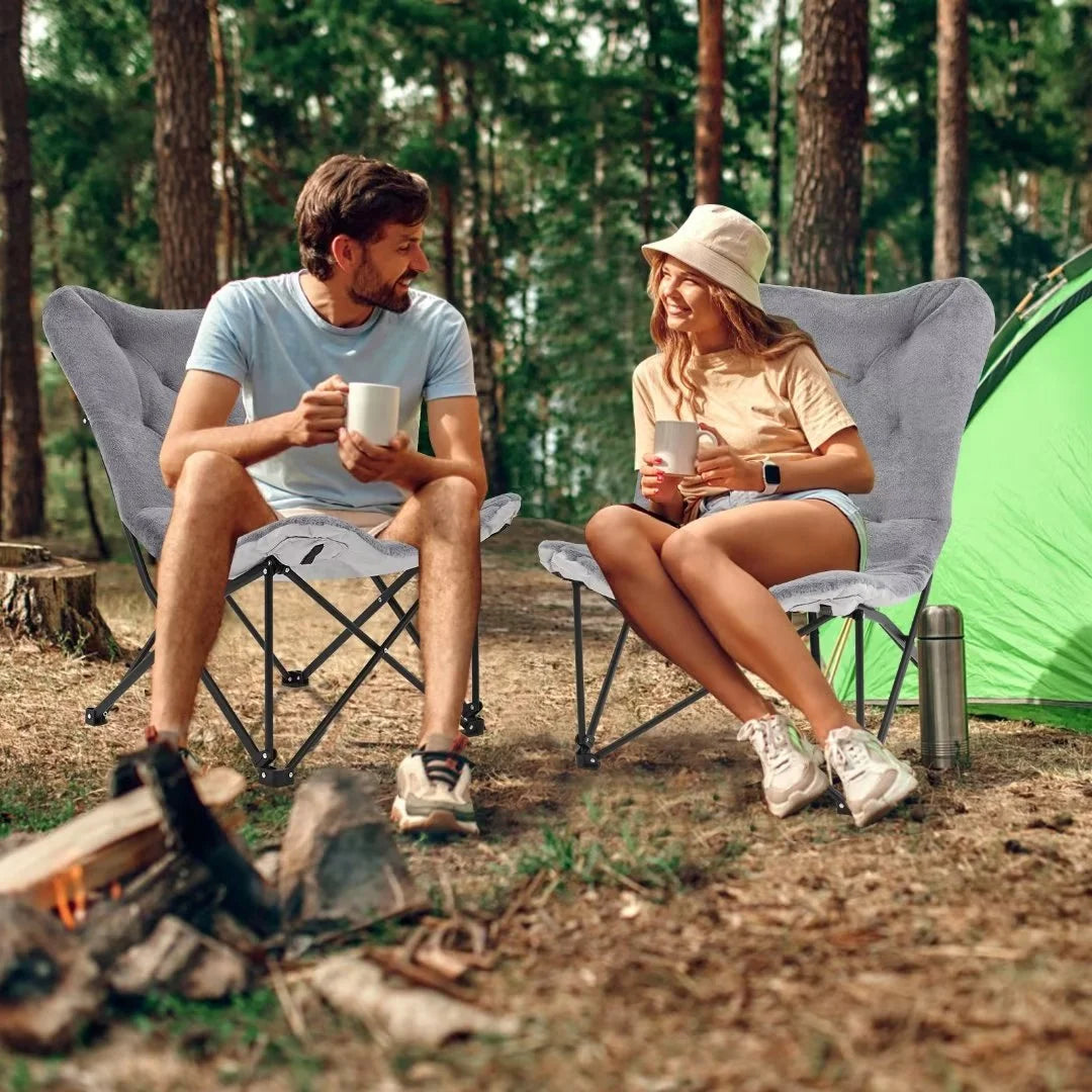 Oversized Folding Camping Chair with Mattress H3147