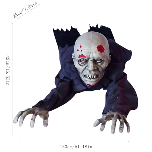 Halloween Zombie Groundbreaker Decoration with Scary Sound Glowing Eyes C14427