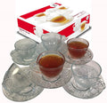 Glass 12 Piece Cup & Saucer Set X656065