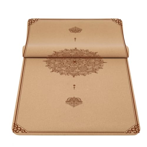Cork Yoga Mat Non Slip Thick 72" x 24" x 5mm Z221724