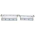 Set of 2 Blue Metal Farmhouse Tray Q45051