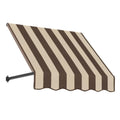 Brown/Tan Stripe Acrylic Fixed Awning I9209