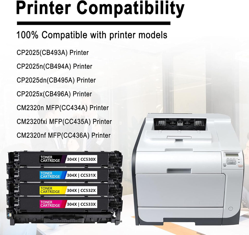 6 Pack Compatible Remanufactured Toner Cartridge Replacement O268496