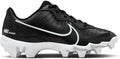 Boy's Rubber Baseball Cleats Black White A277