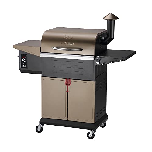 Wood Pellet Grill Smoker with PID Controller, 8-in-1 BBQ Grill, 572 sq in Cooking Area B947370