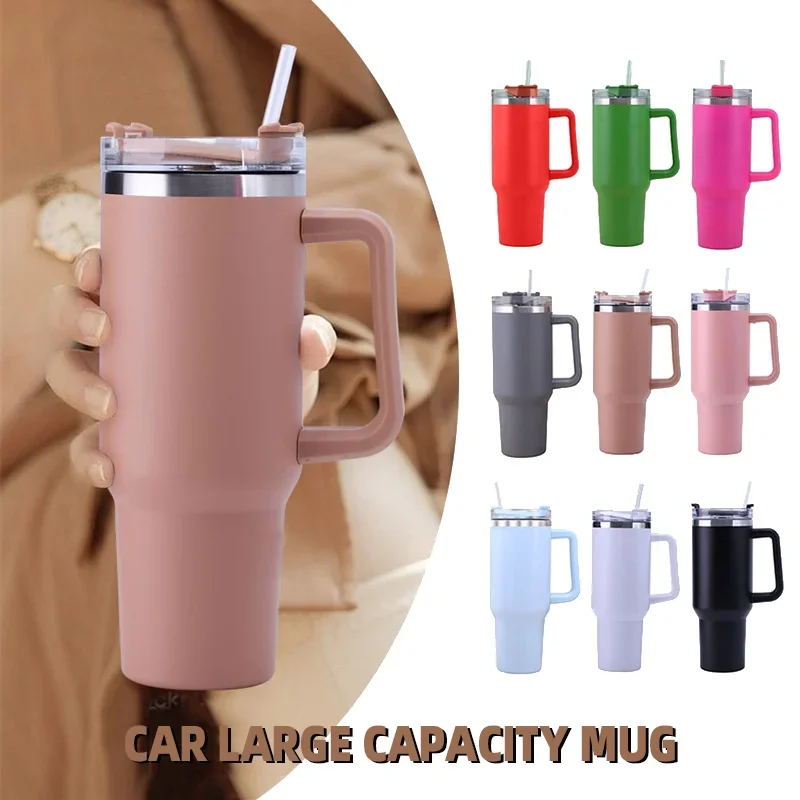 40oz Stainless Steel Insulation Mug With Handle M11990