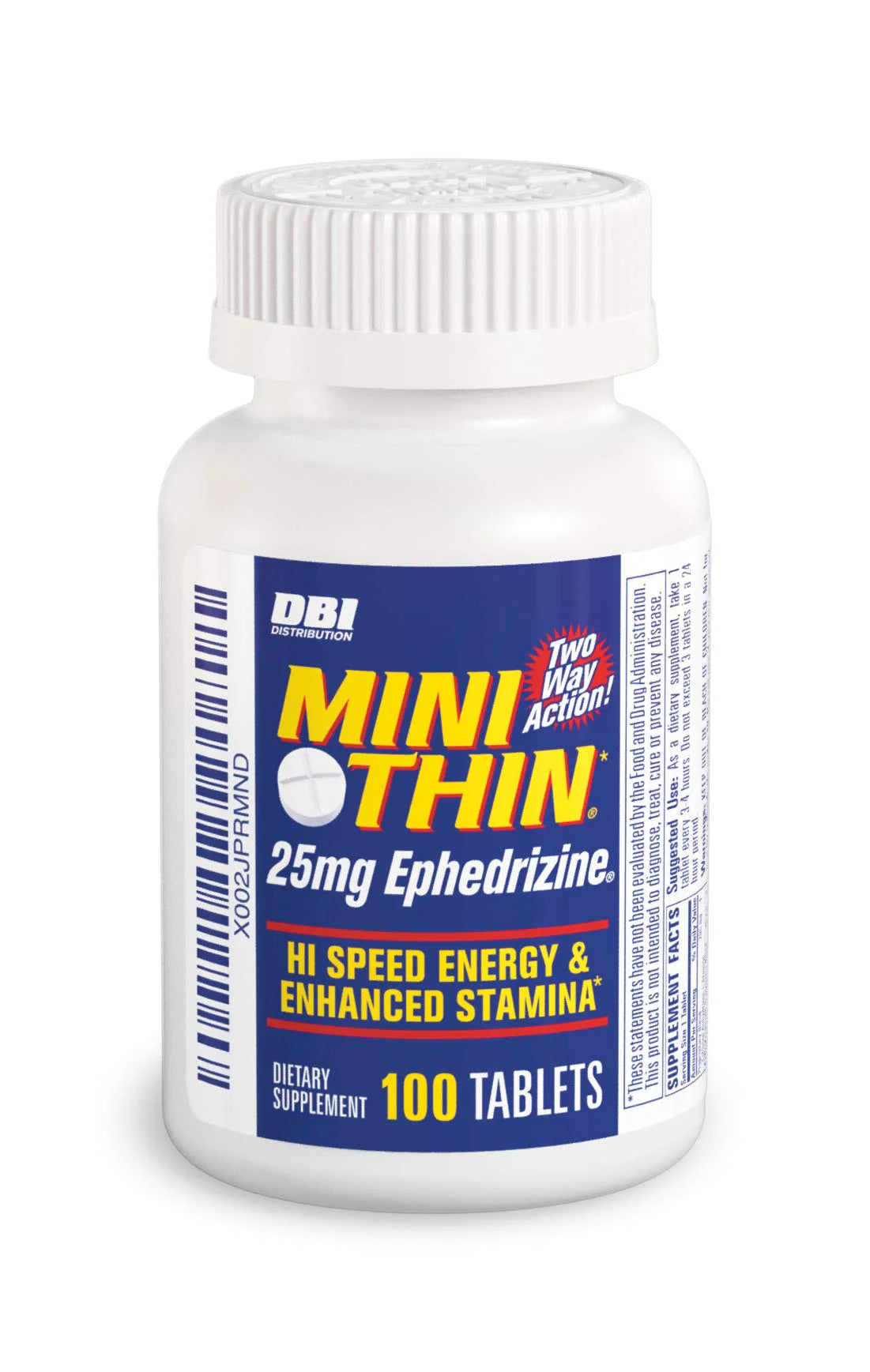 205 mg Caffeine 25 mg Ephedrizine 100 Count Caffeine Pills J84480
