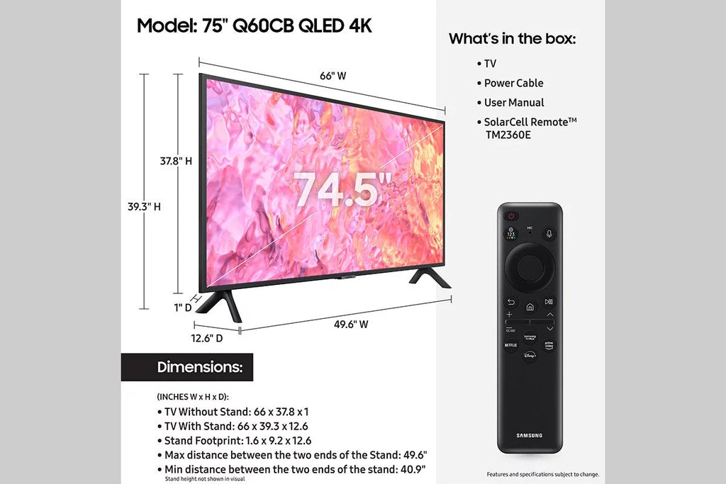 75 Class QLED 4K Smart TV S329