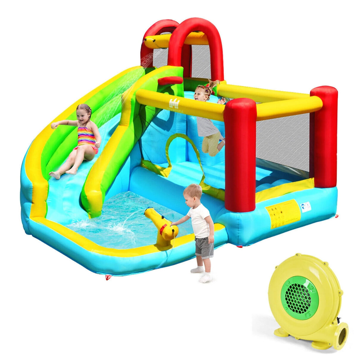 Inflatable Kids Water Slide Bounce House Splash Pool C6143
