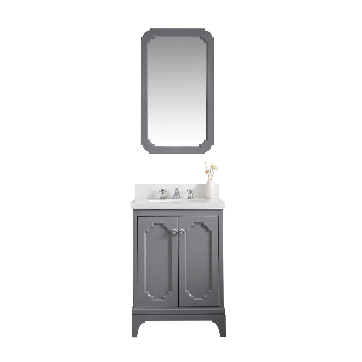 Cashmere Grey Quartz Single Sink Vanity H934