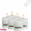 White Rustic Pillar Dinner Candles 6-Pack F164309