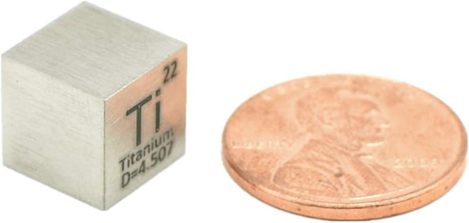 9 PCS 10mm Density Cubes Pure Metal Cubes Titanium Bismuth Carbon Nickel Iron Copper Zinc Aluminium Tin N39478
