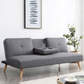 Grey Polyester Futon T479055