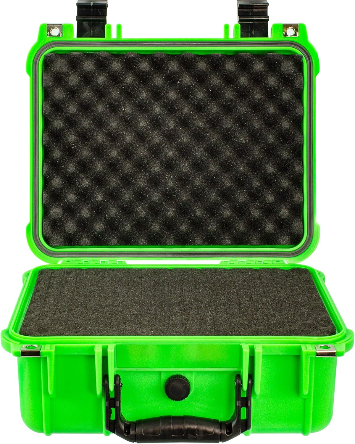 Neon Green Water & Shock Proof Hard Case with Foam N13154