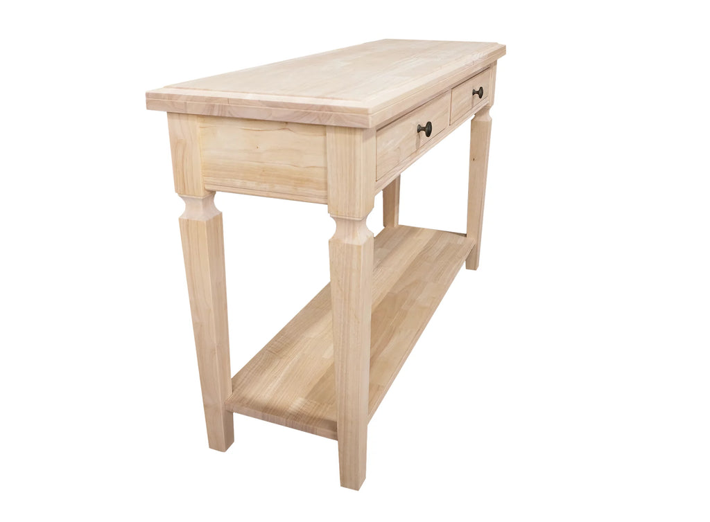 Solid Wood Sofa Table with Drawers N4408