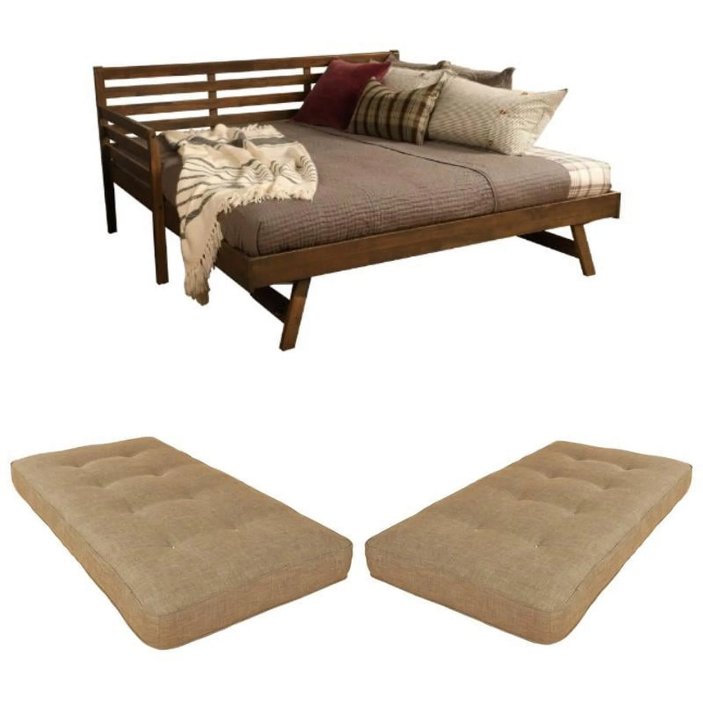 3-Piece Set with 2 Fabric Daybed Mattresses and Daybed V4274