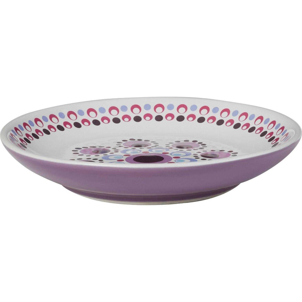 Kaleidoscope Pattern Non-skid Ceramic Cat Dish V323