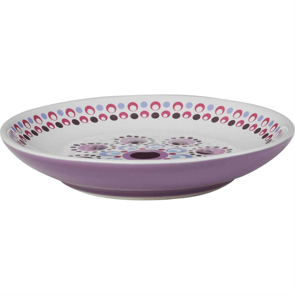 Kaleidoscope Pattern Non-skid Ceramic Cat Dish V323