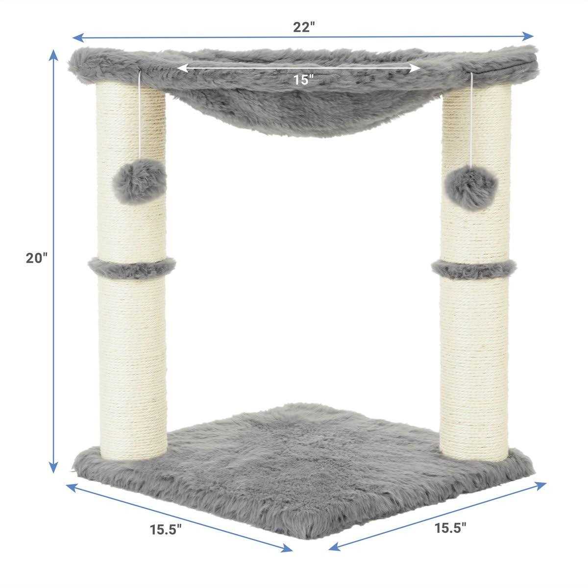 20-in Faux Fur Cat Tree U678