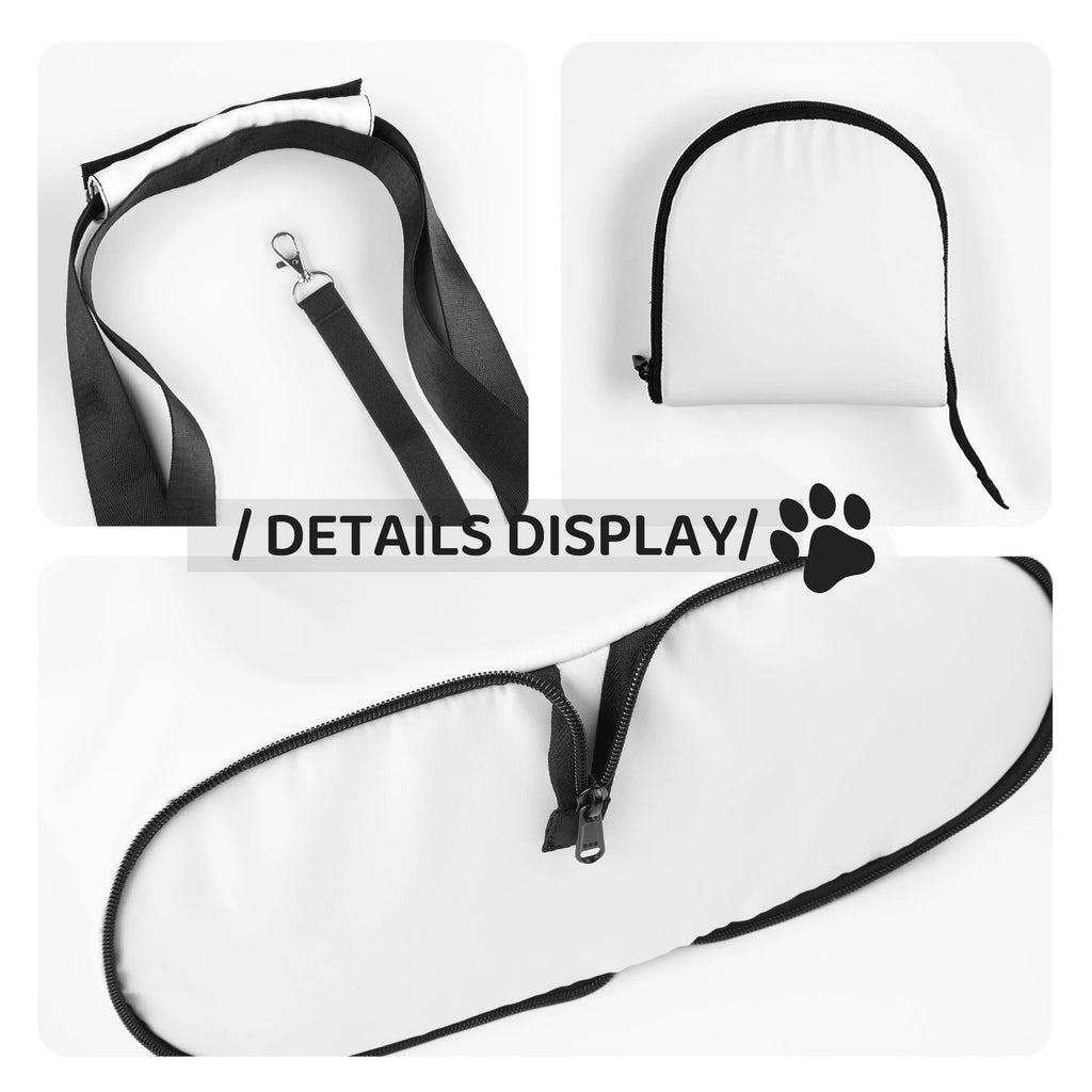 Red Christmas Plaid Snowflakes Prints Foldable Dog Purse Carrier Y946