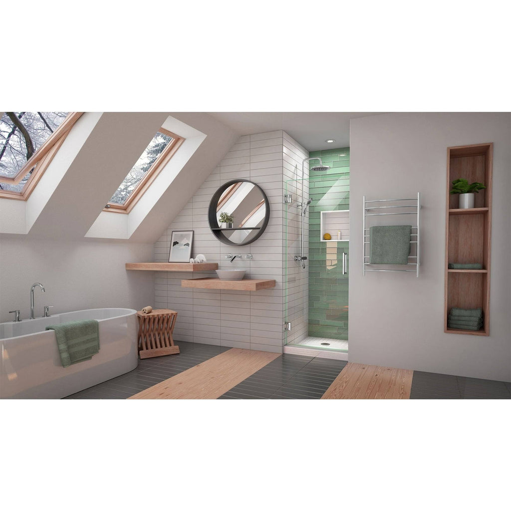 Chrome Frameless Hinged Shower Door N140