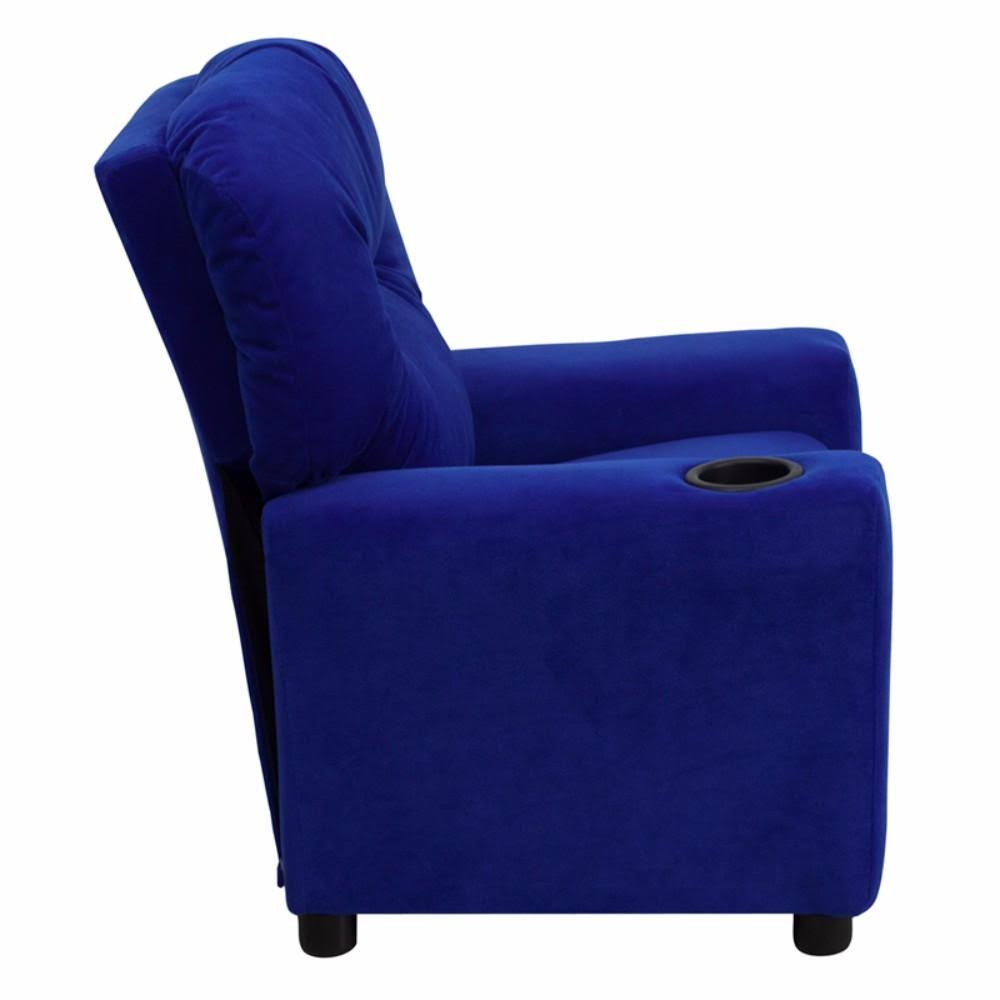 Avocado Microfiber Kids Recliner with Cup Holder X7269