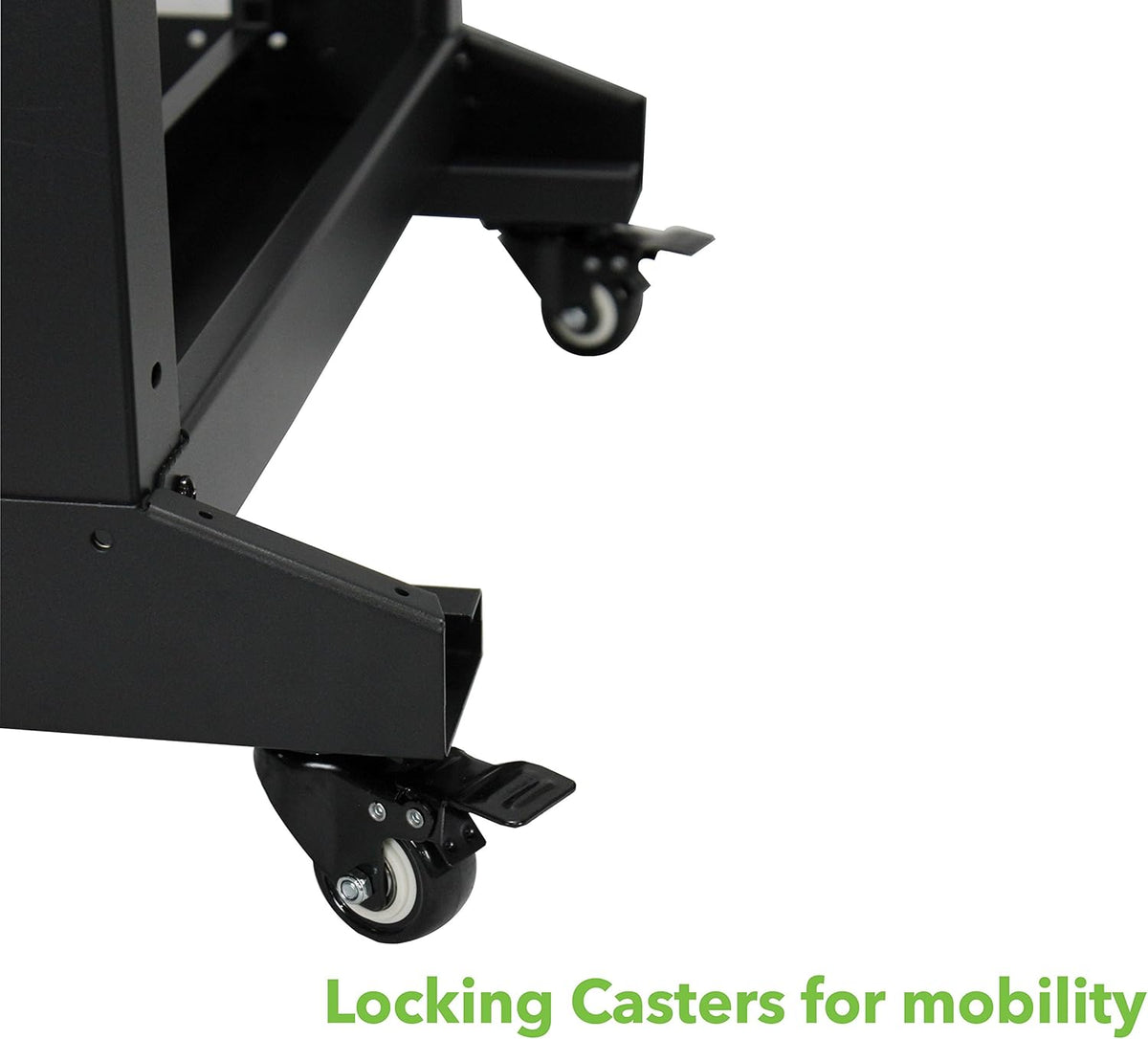 22U 4-Post Open Frame Server Network Rack with Casters Black U52136