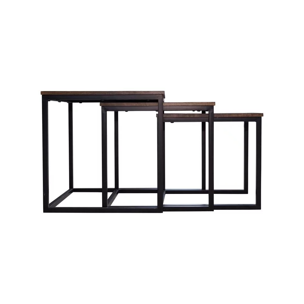 Acacia Wood Square Nesting End Tables M514310