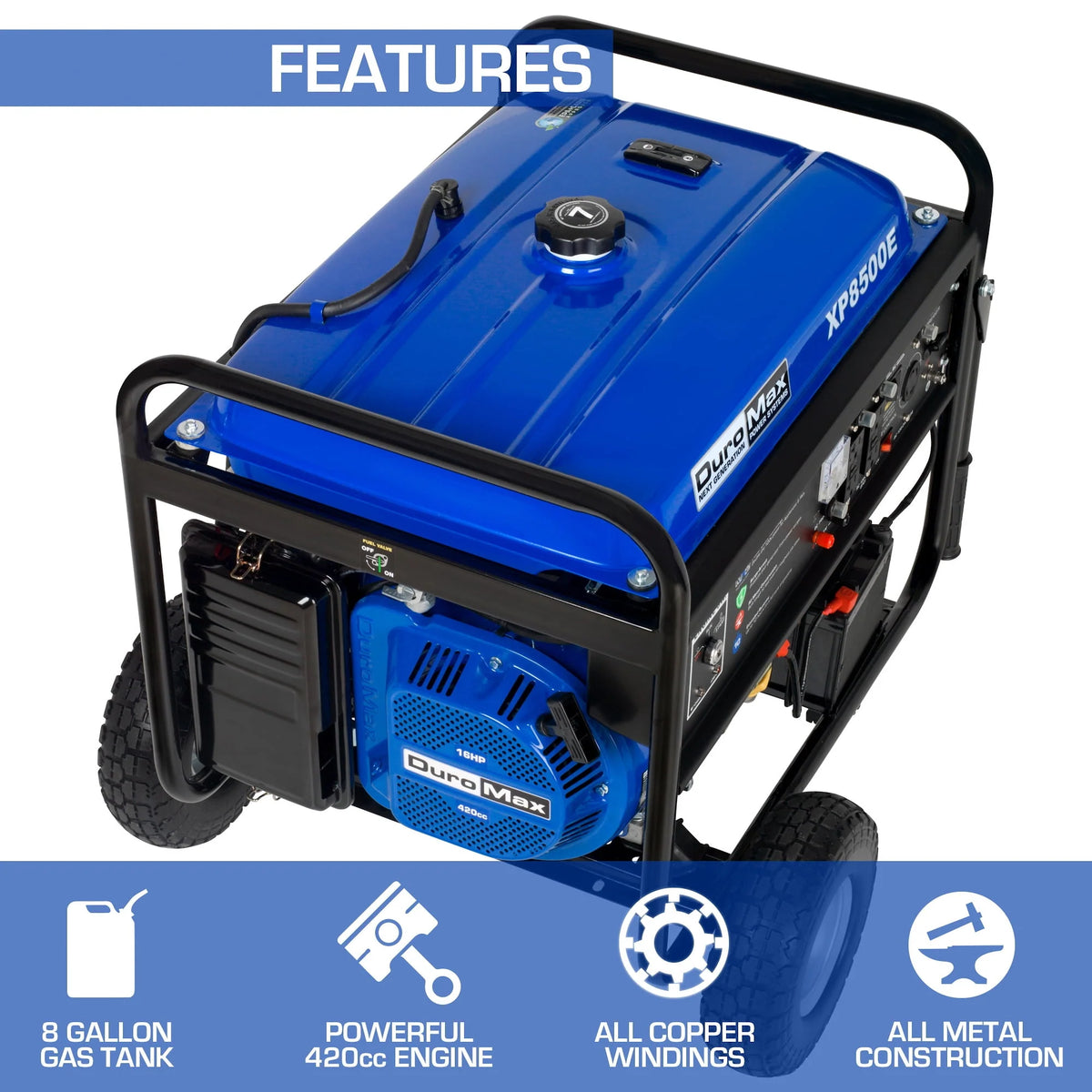 8500-Watt 420cc Gas Generator with Electric Start C682699