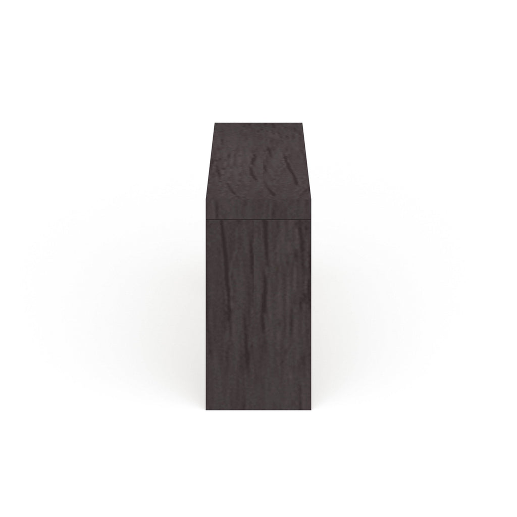 Black Wood Grain Veneer Console Table O591882