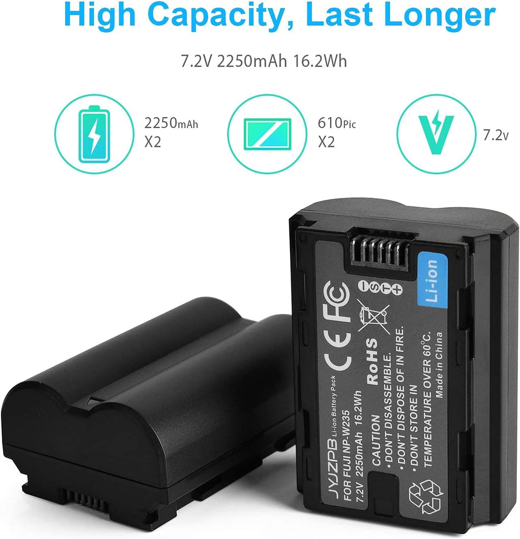 2-Pack Rechargeable Li-Ion Camera Batteries with Charger G342746