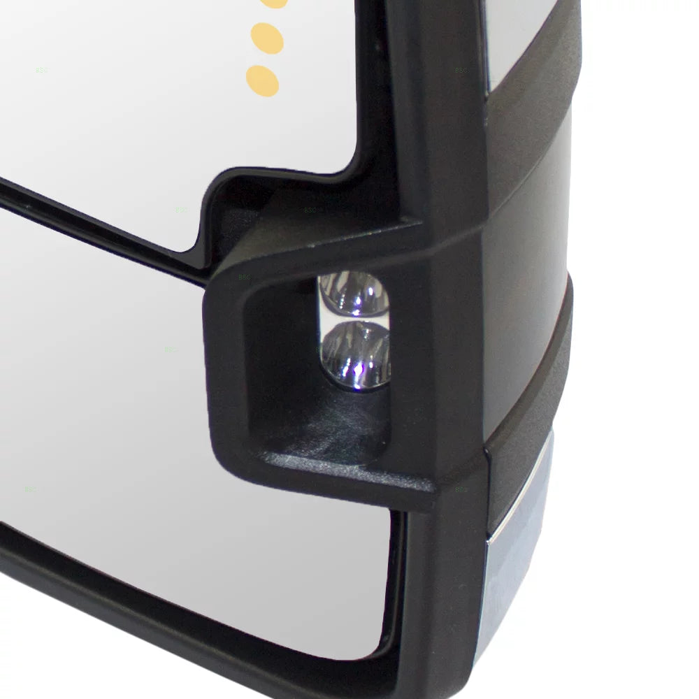 Power Heated Telescopic Towing Mirrors Chrome Cap B665