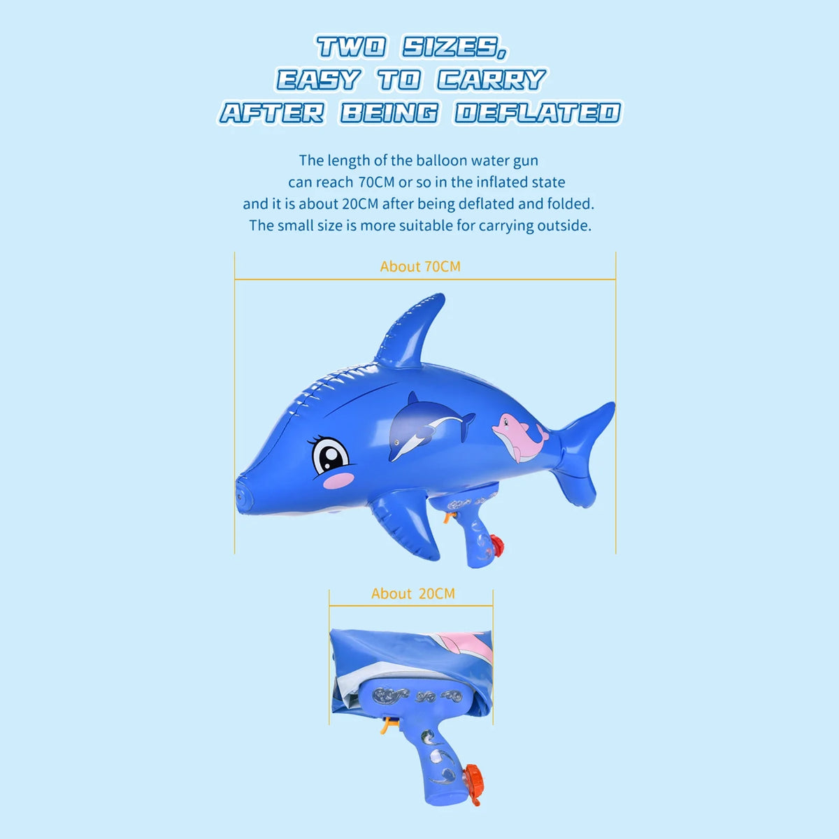 Blue Dolphin Inflatable Animal Shaped Hammer C11160