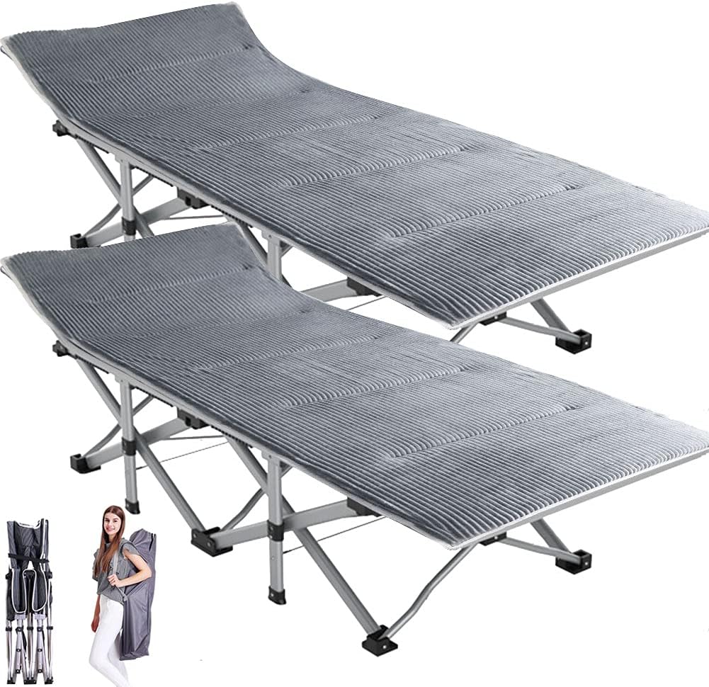 Camping Cot Folding Bed with Carry Bag W3887
