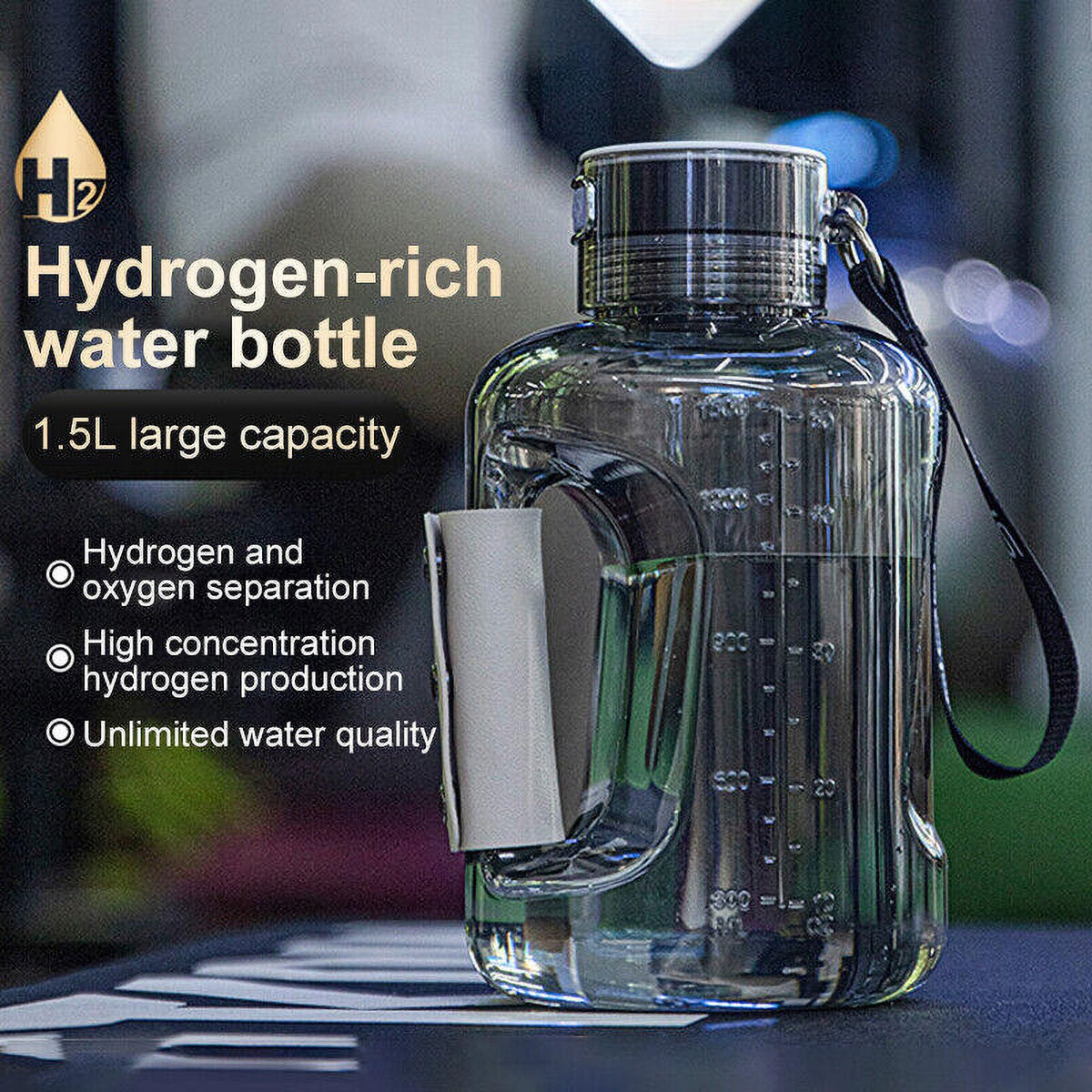 1.5L Hydrogen Water Bottle Y733
