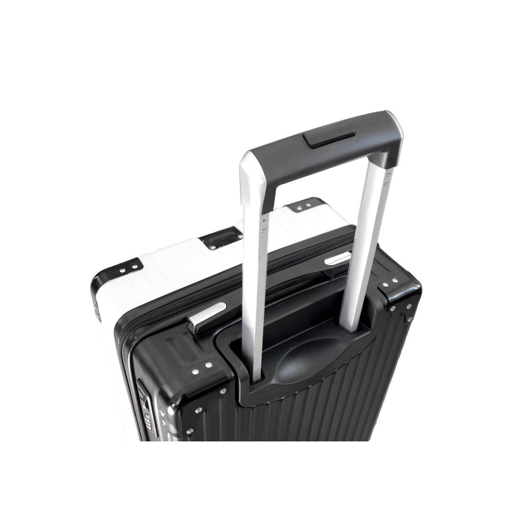 White Carry on Suitcase O1547