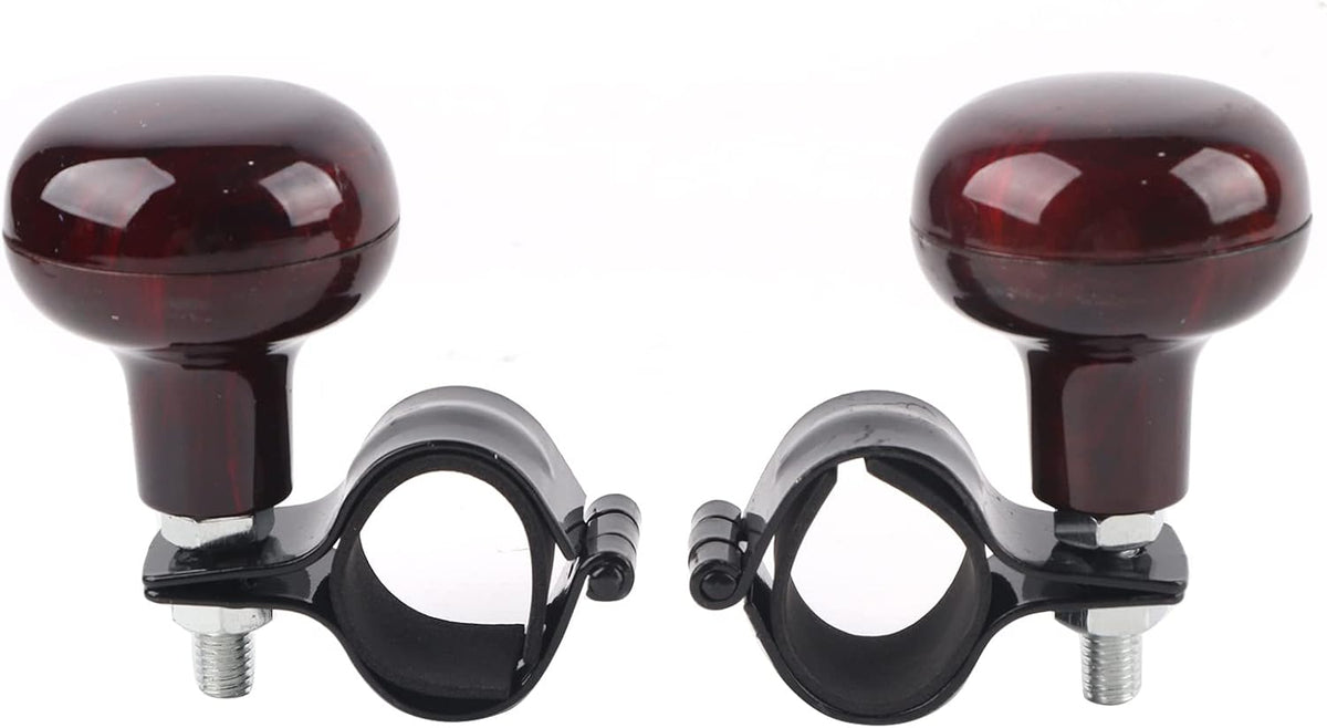 Mahogany Woodgrain Steering Wheel Spinner Knob O6665